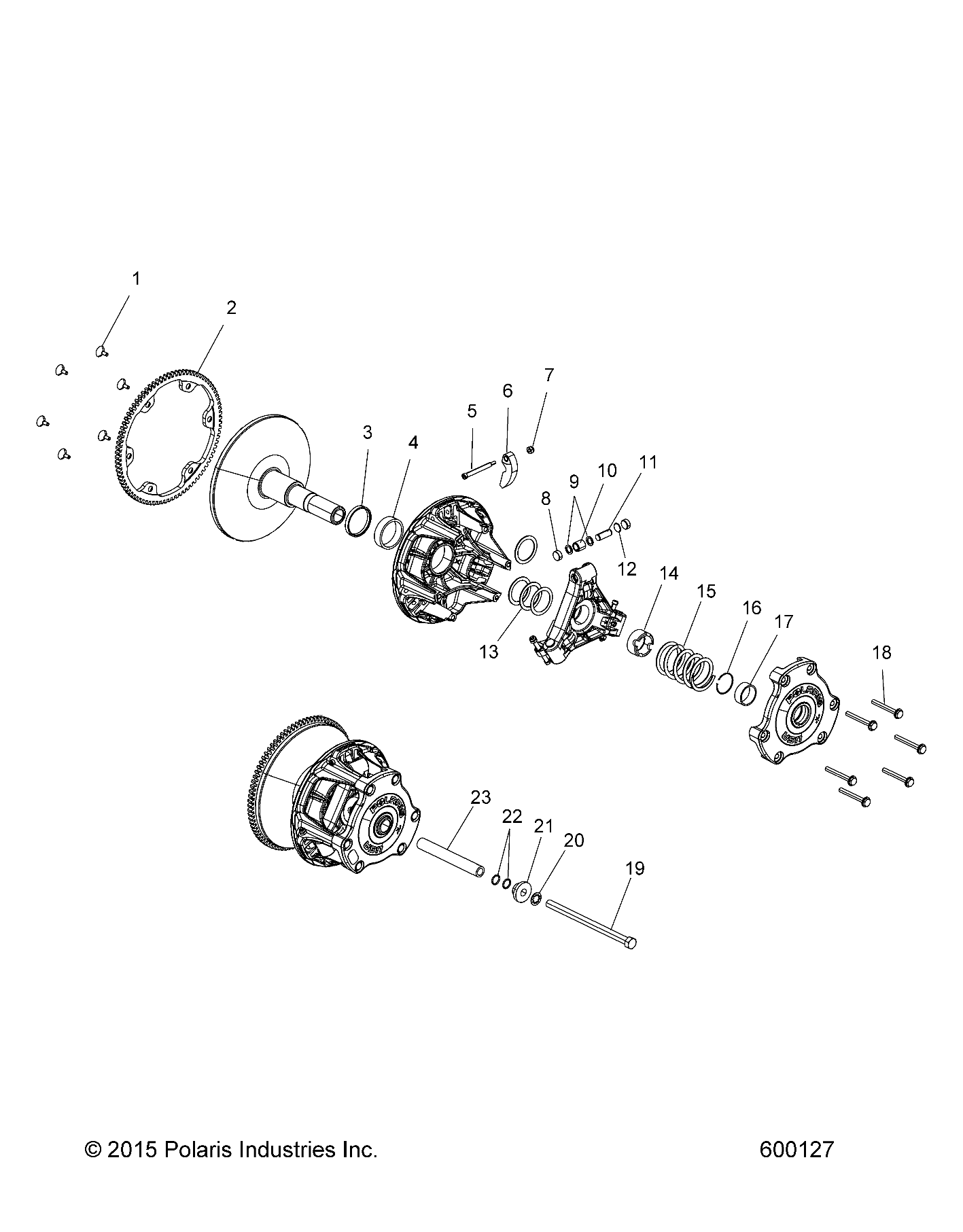Polaris Bearing Cover 3576516 New OEM