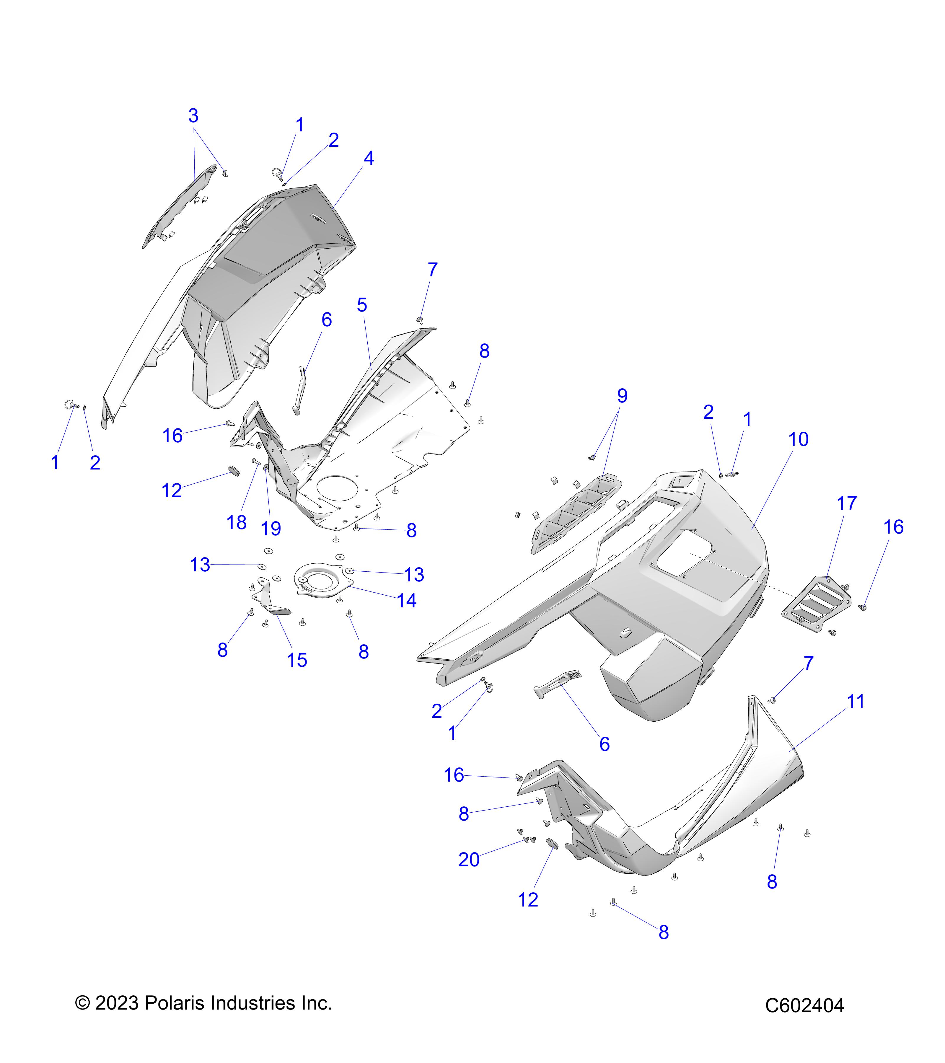 Polaris Side Panel Kit, Right, Foam, Genuine OEM Part 2634940, Qty 1 ...