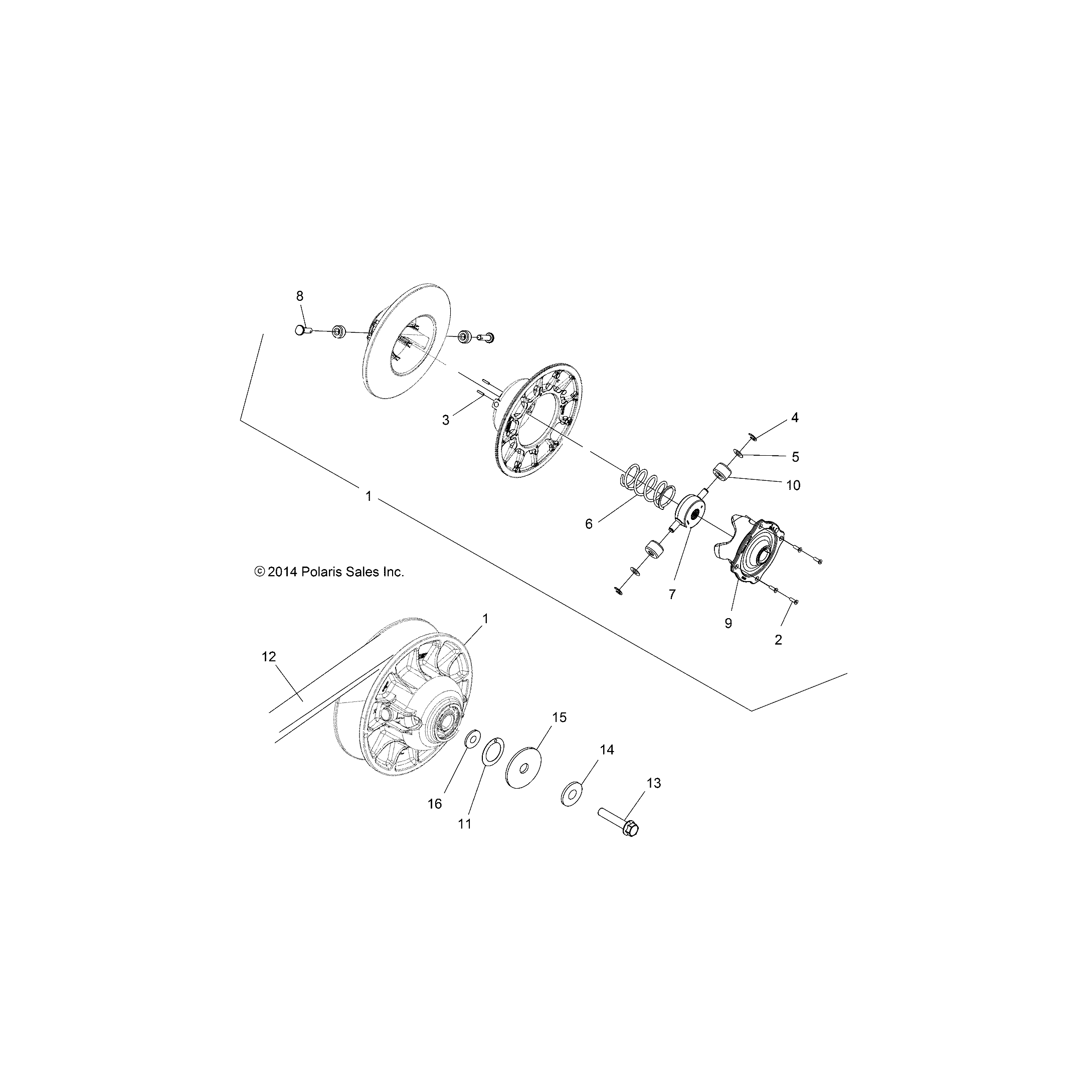 Polaris CLUTCH, DRIVEN eBay