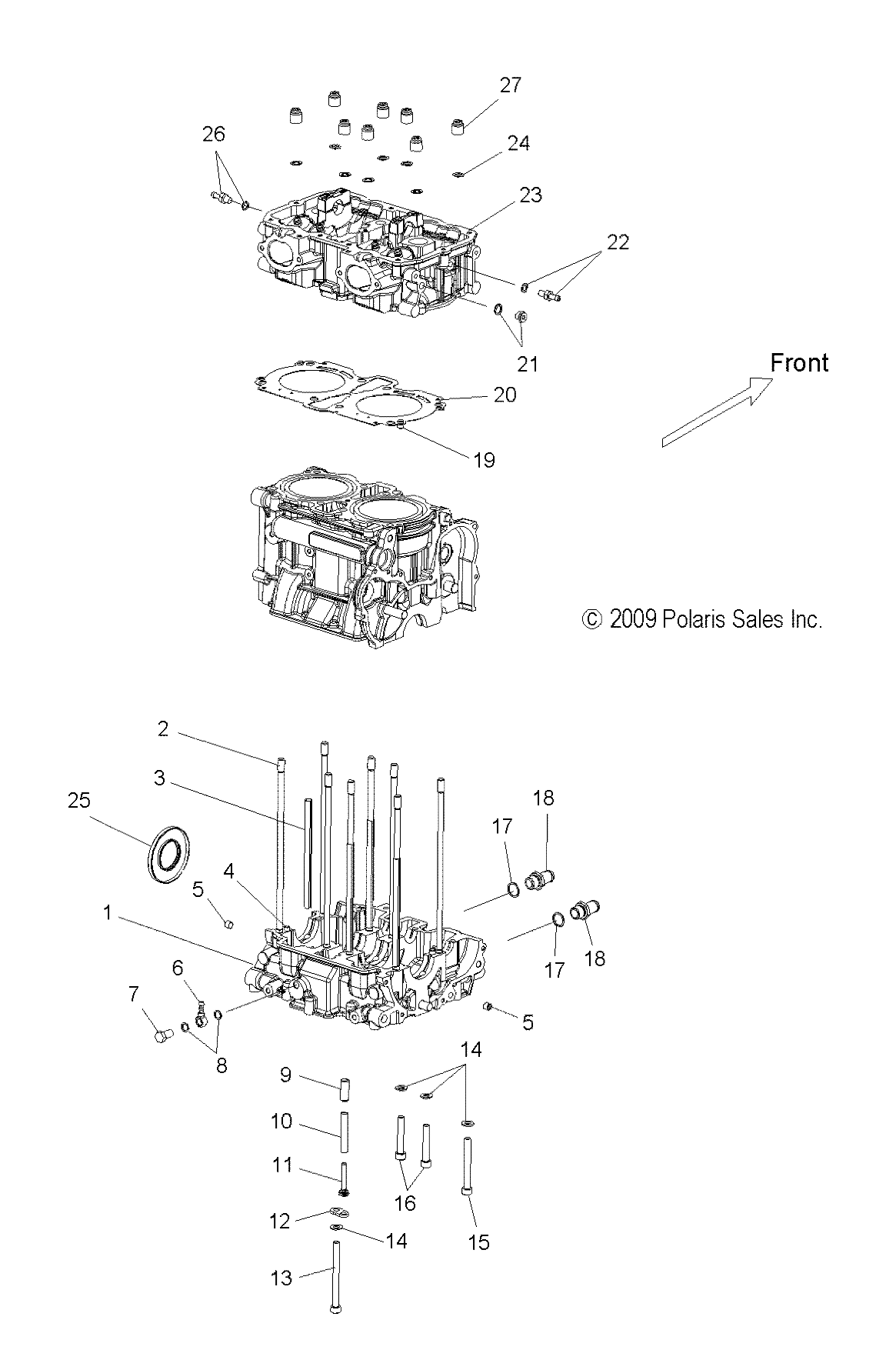 Image is loading Polaris-GASKETHEAD-0451940-New-OEM