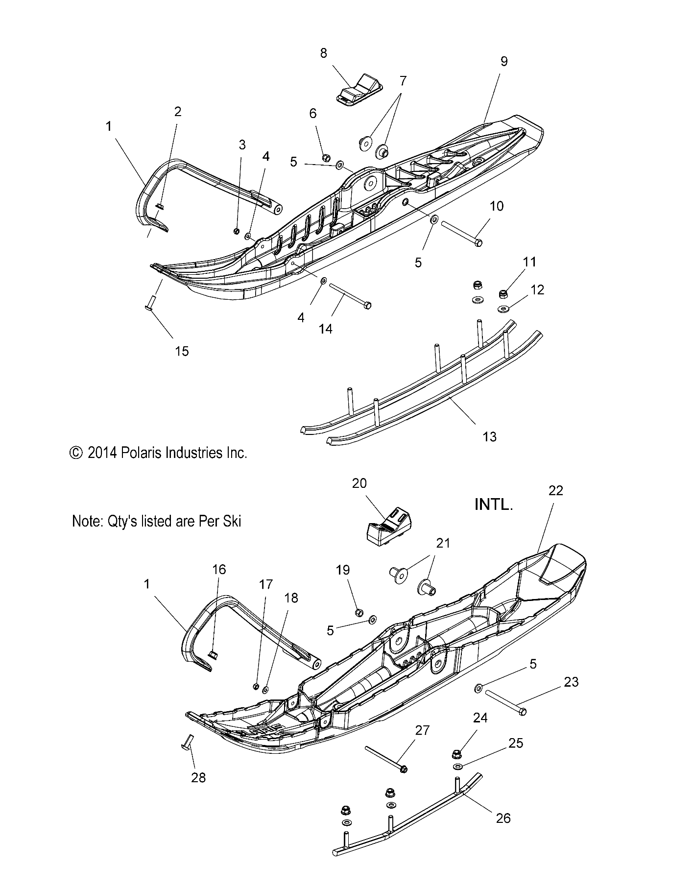 Details about Polaris ASMSKI PLSTC IQ DUAL SVC BLK 1822808-070 New OEM