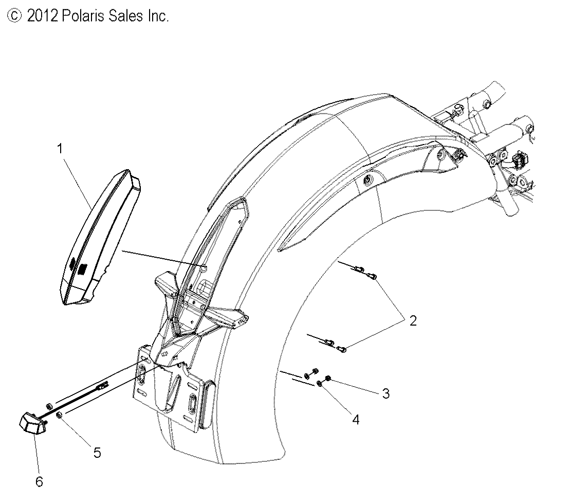 Victory Motorcycles ASMTAILLIGHT 2411832 New OEM